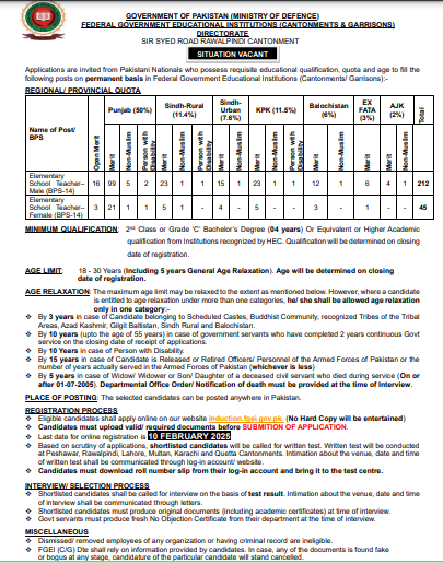 Federal Government Education Jobs