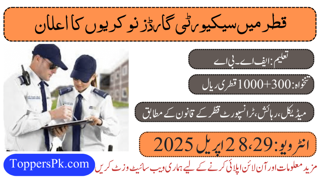 Latest Security Guard Jobs in Qatar 2025