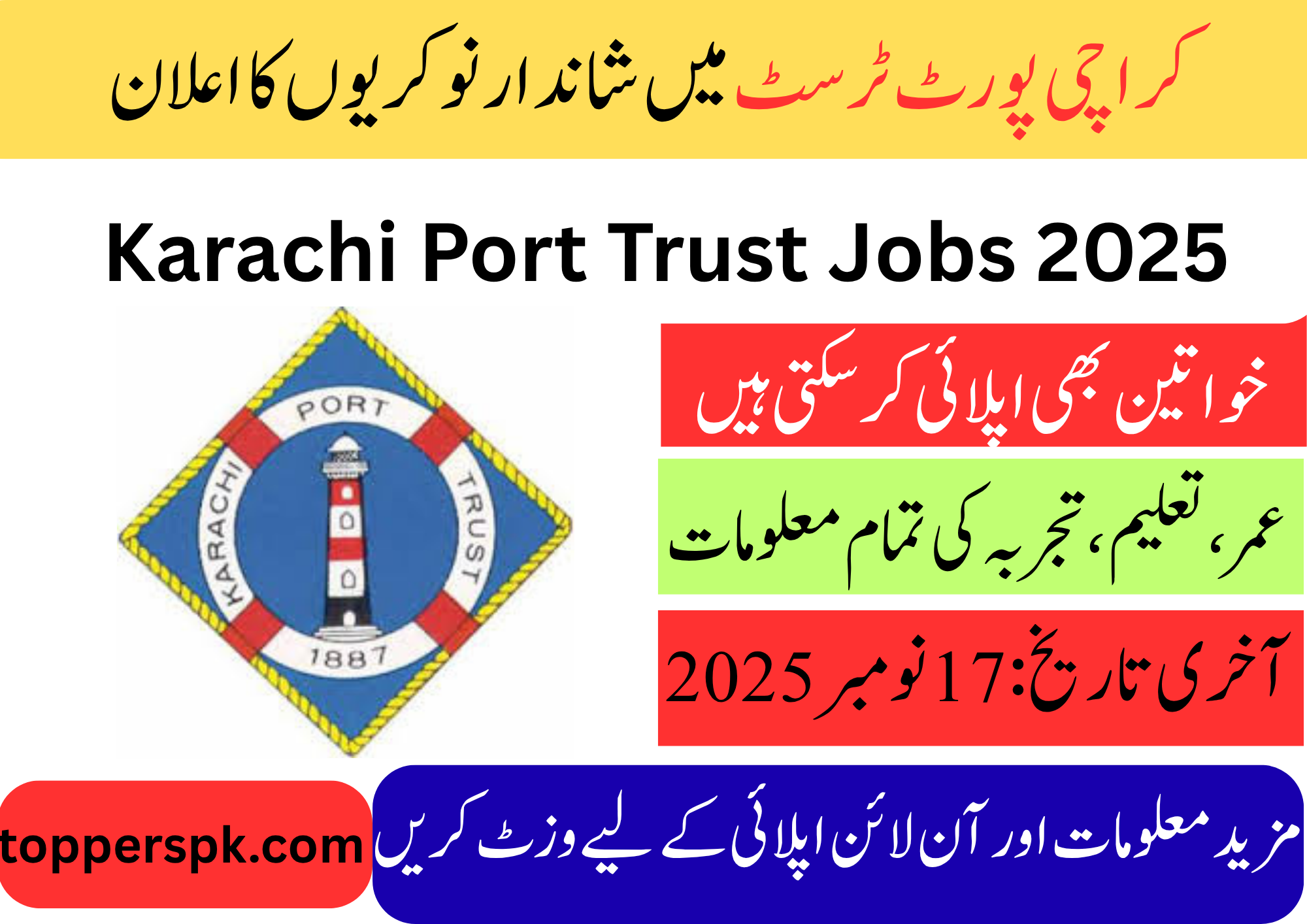 Karachi Port Trust Jobs 2025