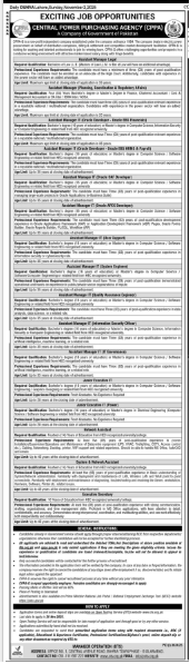 Jobs in Central Power Purchasing Agency
